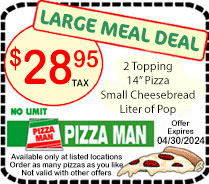 Pizza Man Big Meal Deal Coupon