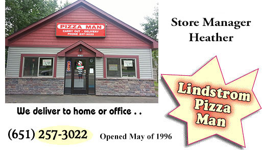 lindstrom pizza man store