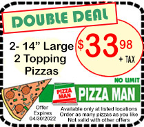 Pizza Main Double Deal Coupon
